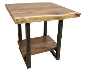 Pine Grove U Live Edge End Table