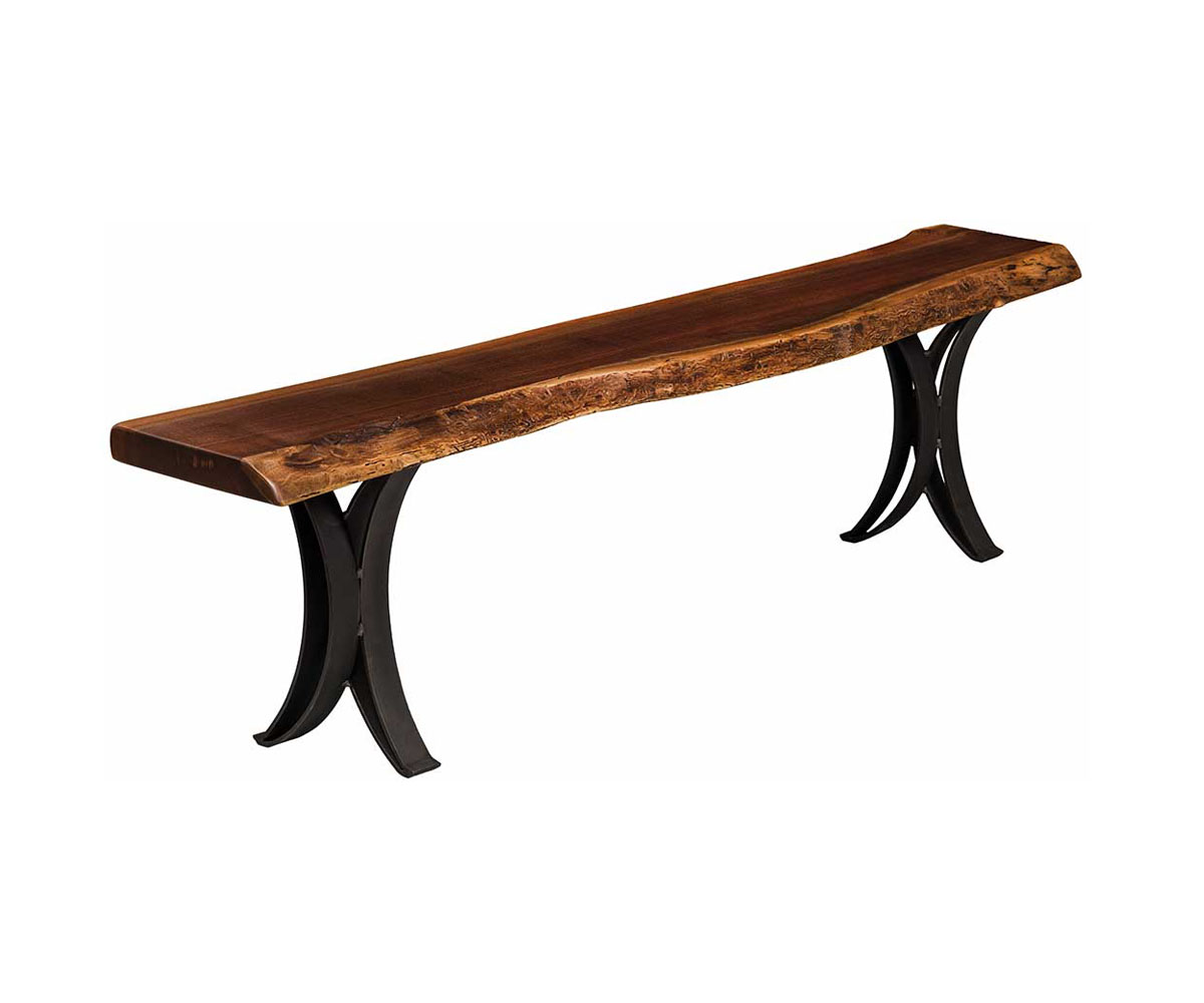 Pine Grove C Live Edge Bench