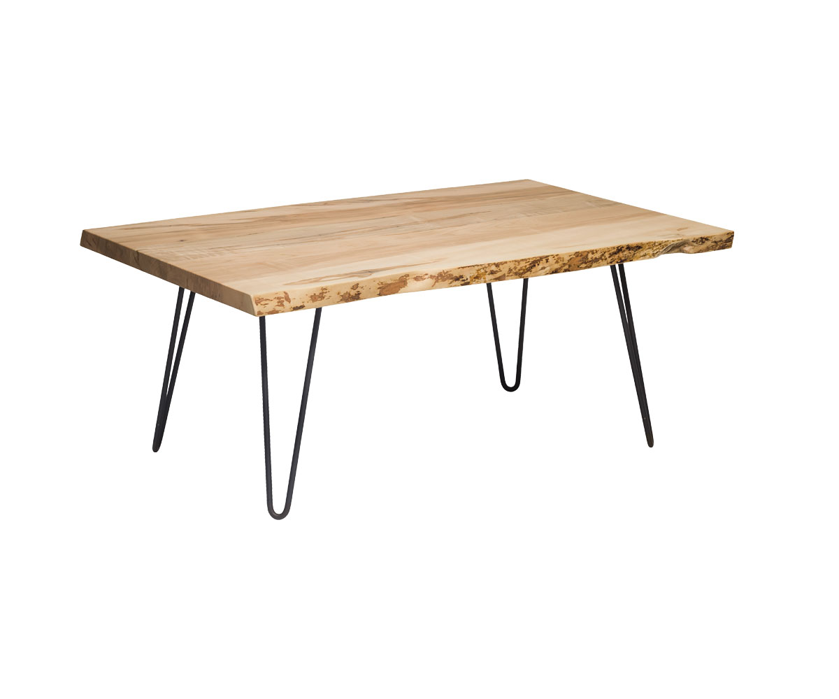 Pine Grove Hairpin Live Edge Coffee Table