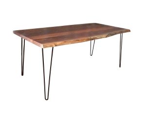 Pine Grove Hairpin Live Edge Dining Table