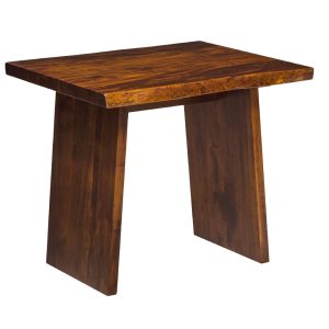 Burr Oak Live Edge End Table
