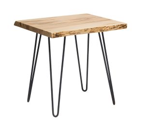 Pine Grove Hairpin Live Edge End Table