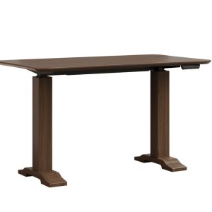 Tappan Adjustable Standing Desk with Wood Base