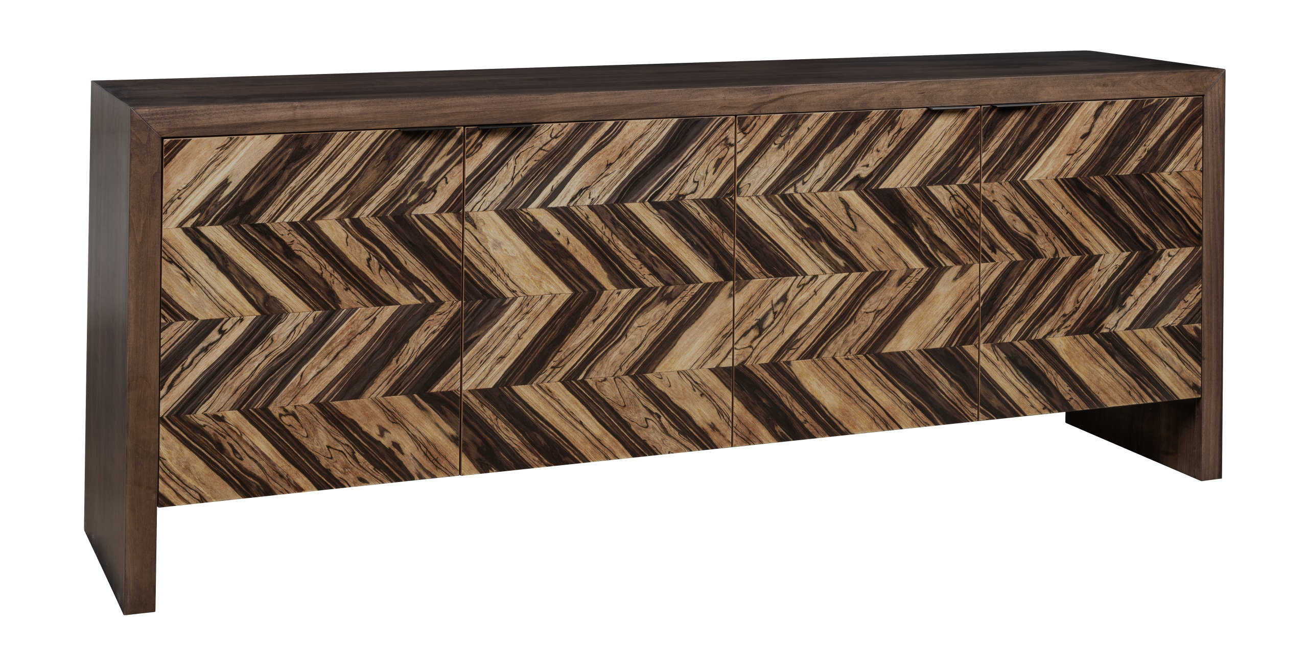 chevron-patterned door front