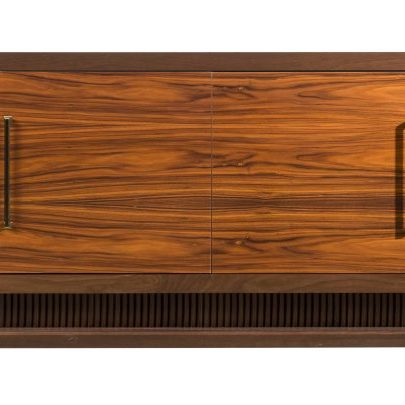 Rosewood and Walnut Mid-Centruy Modern Credenza