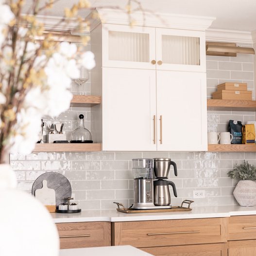 White Oak and Greek Villa, Mt Etna Cabinetry